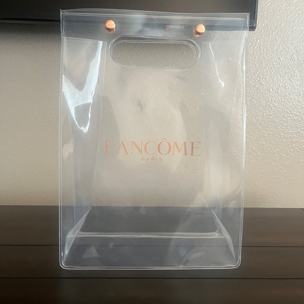 NWOT - Lancome Clear Cosmetics Makeup Bag